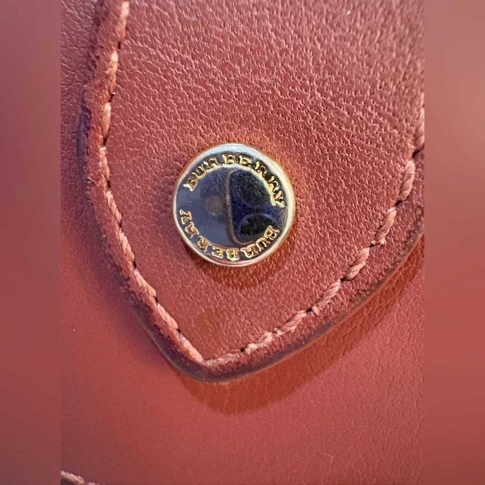 Burberry‎ Red Leather compact wallet 4
